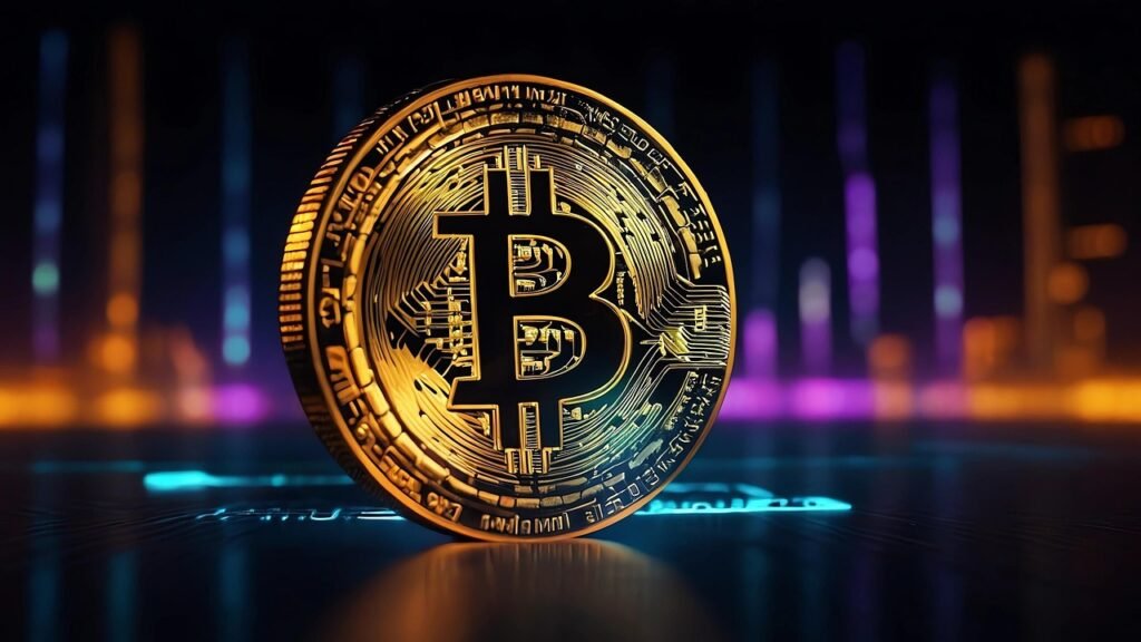 What is Bitcoin - digital cryptocurrency concept